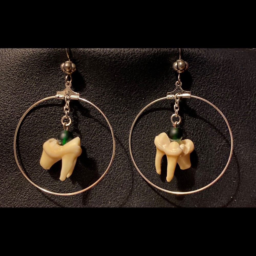Tooth earrings